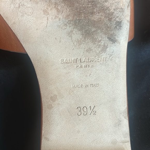 Saint Laurent Tribute Mules in Smooth Leather - Picture 8 of 8